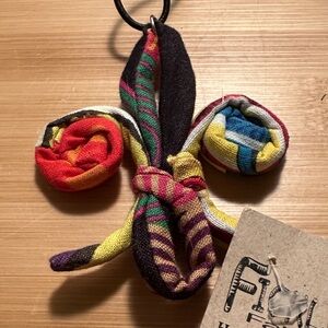 Colorful, handmade Fabric necklace by Ficklesticks!